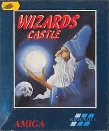 Box cover for Wizards Castle on the Commodore Amiga.