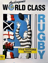 Box cover for World Class Rugby - Five Nations Edition on the Commodore Amiga.