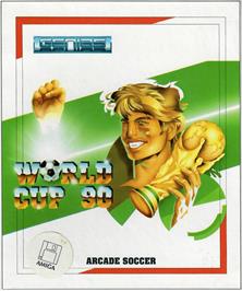 Box cover for World Cup '90 on the Commodore Amiga.