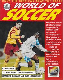 Box cover for World Of Soccer on the Commodore Amiga.