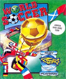 Box cover for World Soccer on the Commodore Amiga.