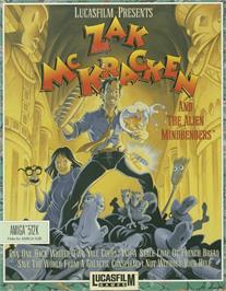 Box cover for Zak McKracken and the Alien Mindbenders on the Commodore Amiga.