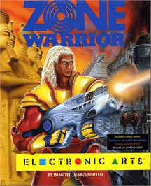 Box cover for Zone Warrior on the Commodore Amiga.