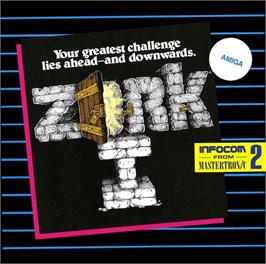 Box cover for Zork I: The Great Underground Empire on the Commodore Amiga.