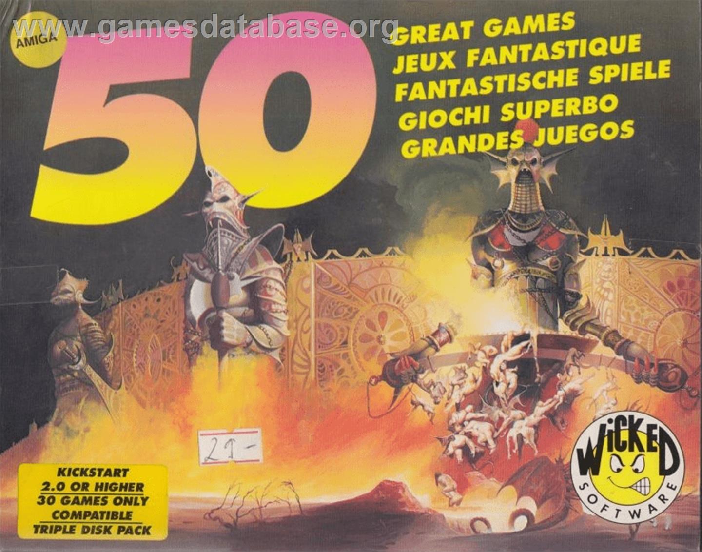 50 Great Games - Commodore Amiga - Artwork - Box
