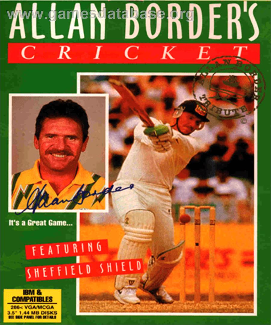 Allan Border's Cricket - Commodore Amiga - Artwork - Box