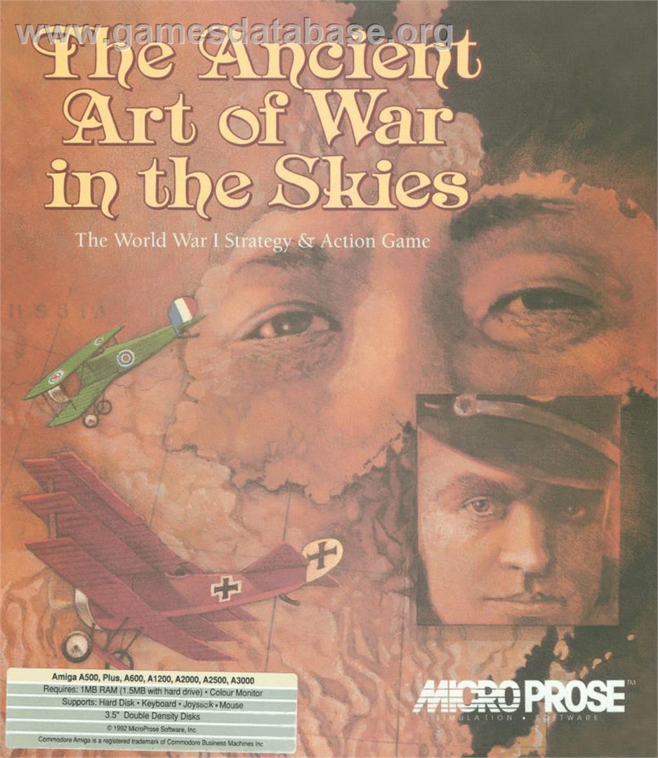 Ancient Art of War in the Skies - Commodore Amiga - Artwork - Box