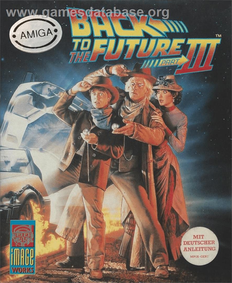 Back To The Future Part 3 - Commodore Amiga - Artwork - Box
