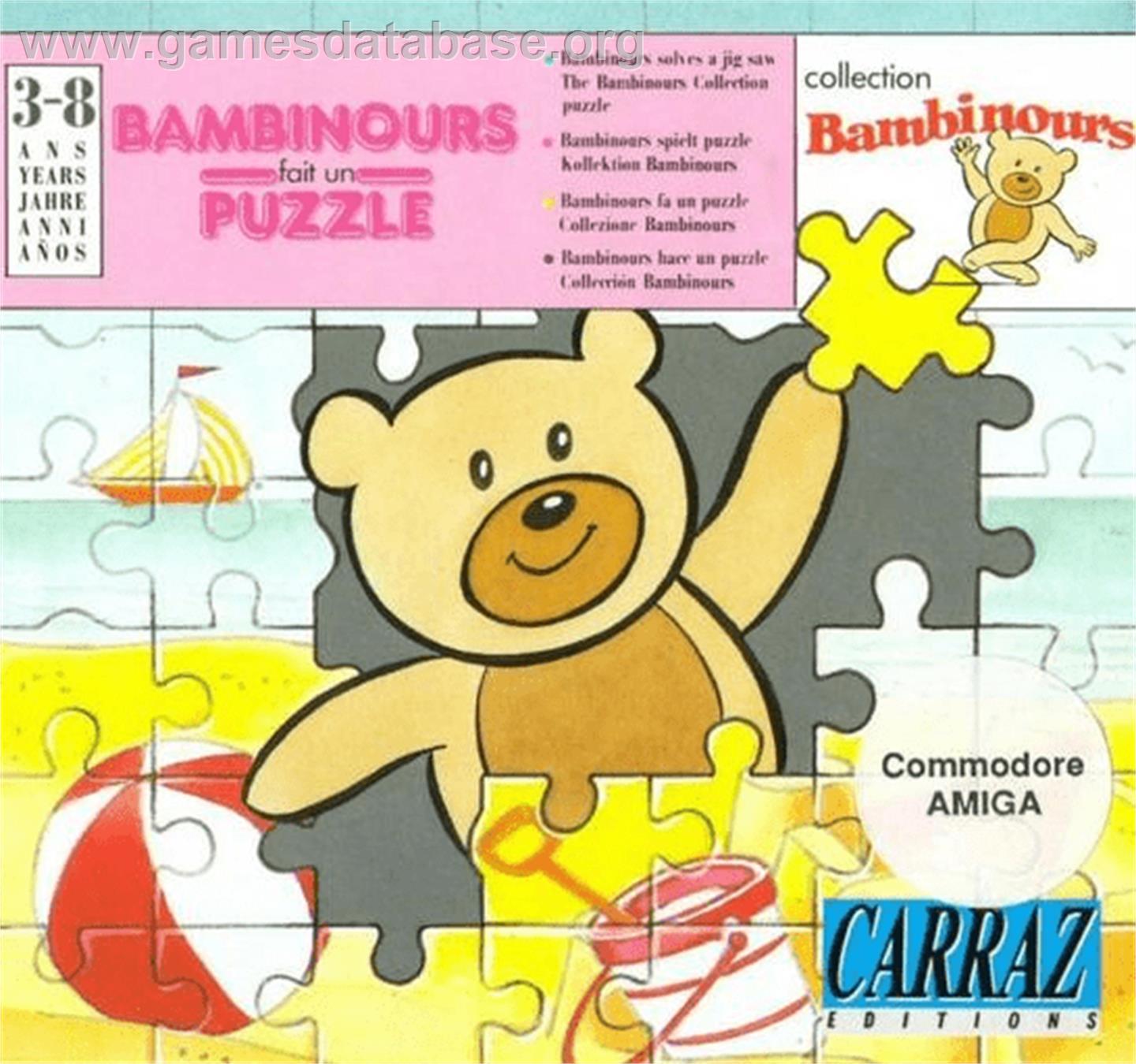 Bambinours Fait Un Puzzle - Commodore Amiga - Artwork - Box