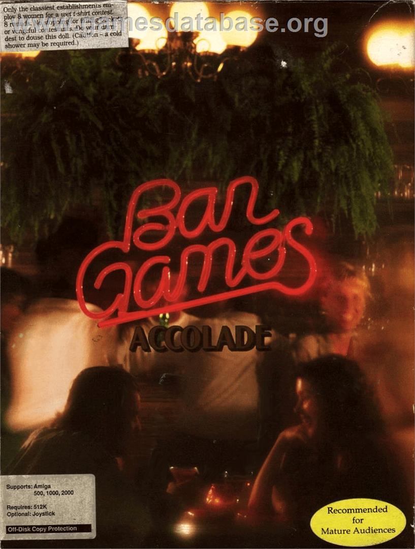 Bar Games - Commodore Amiga - Artwork - Box