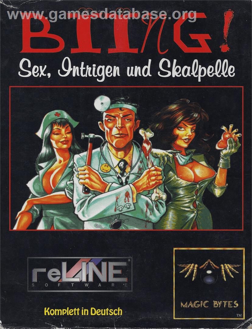 Biing!: Sex, Intrigue and Scalpels - Commodore Amiga - Artwork - Box