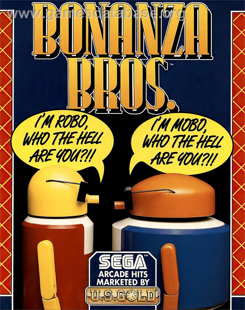 Bonanza Bros. - Commodore Amiga - Artwork - Box