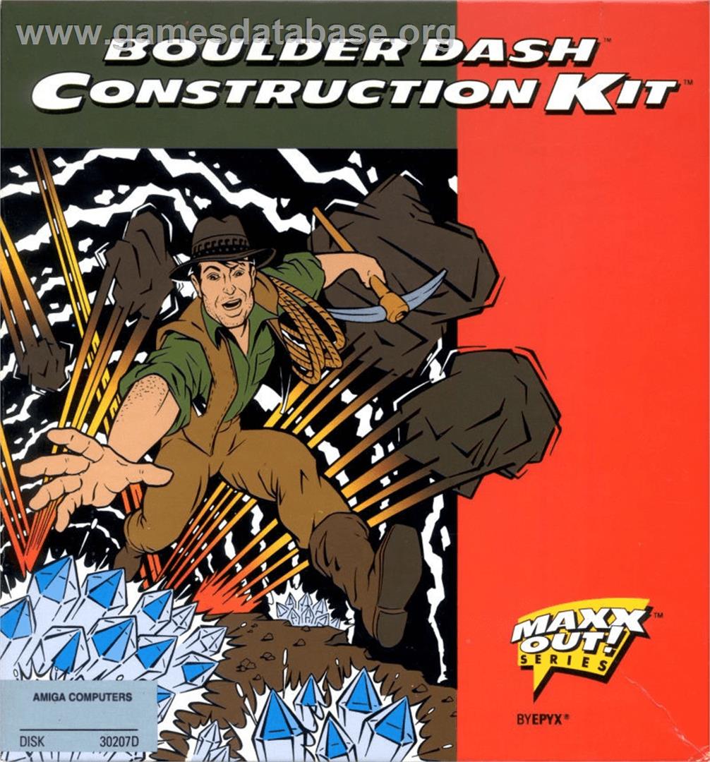 Boulder Dash Construction Kit - Commodore Amiga - Artwork - Box