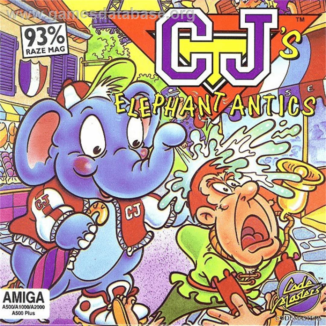 CJ's Elephant Antics - Commodore Amiga - Artwork - Box