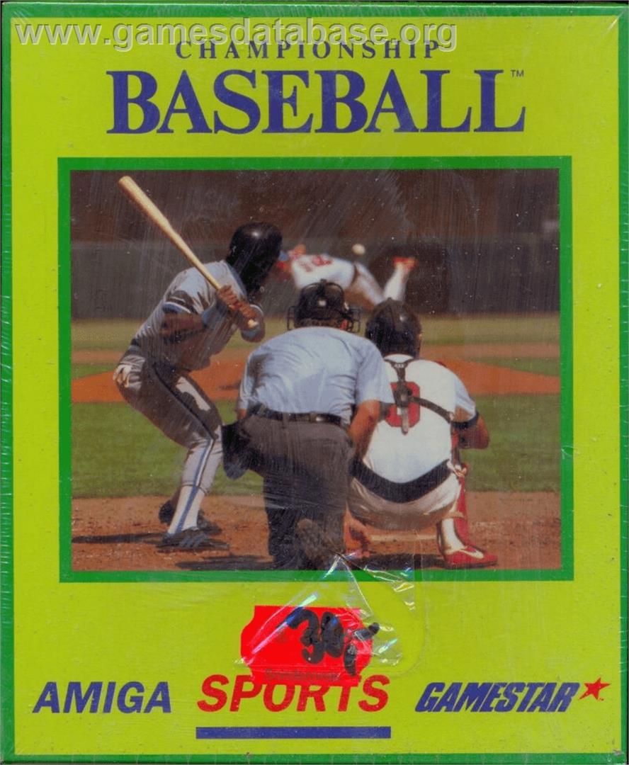 Championship Baseball - Commodore Amiga - Artwork - Box