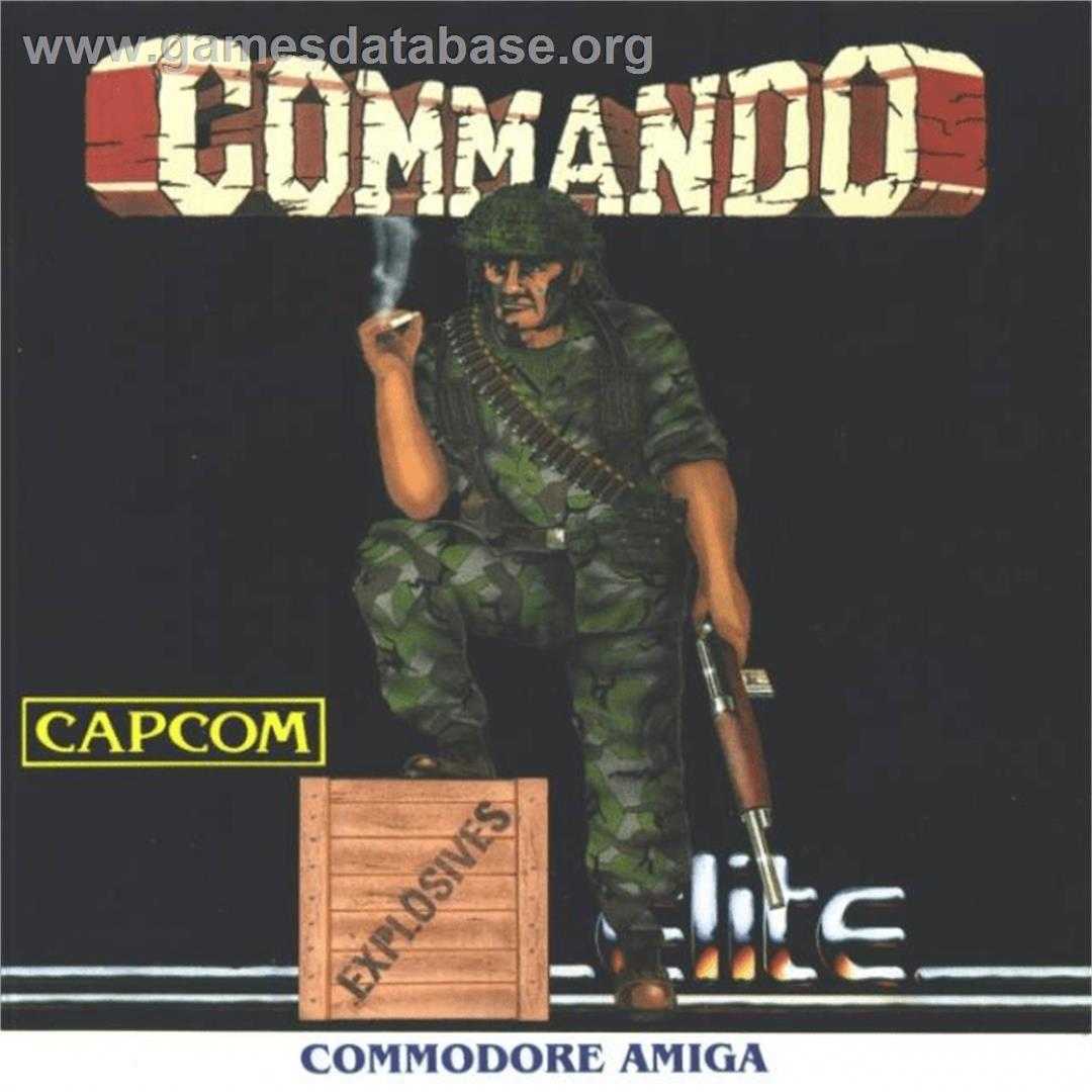 Commando - Commodore Amiga - Artwork - Box