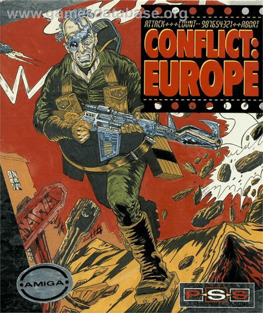 Conflict - Europe - Commodore Amiga - Artwork - Box
