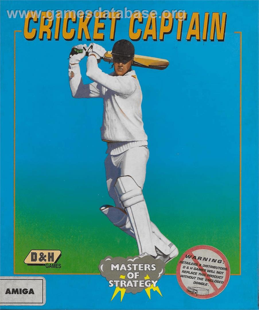 Cricket Captain - Commodore Amiga - Artwork - Box