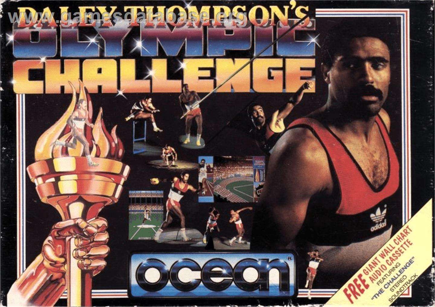 Daley Thompson's Olympic Challenge - Commodore Amiga - Artwork - Box