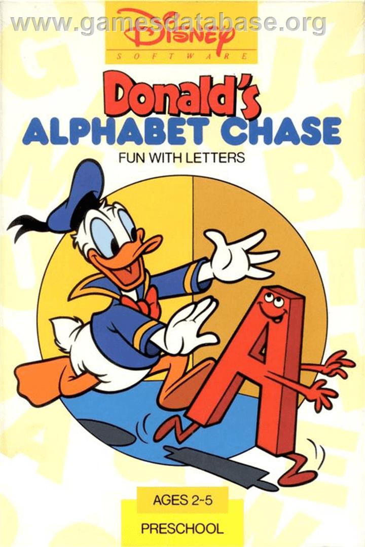 Donald's Alphabet Chase - Commodore Amiga - Artwork - Box