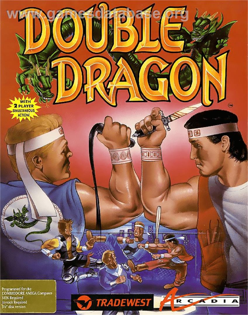 Double Dragon - Commodore Amiga - Artwork - Box