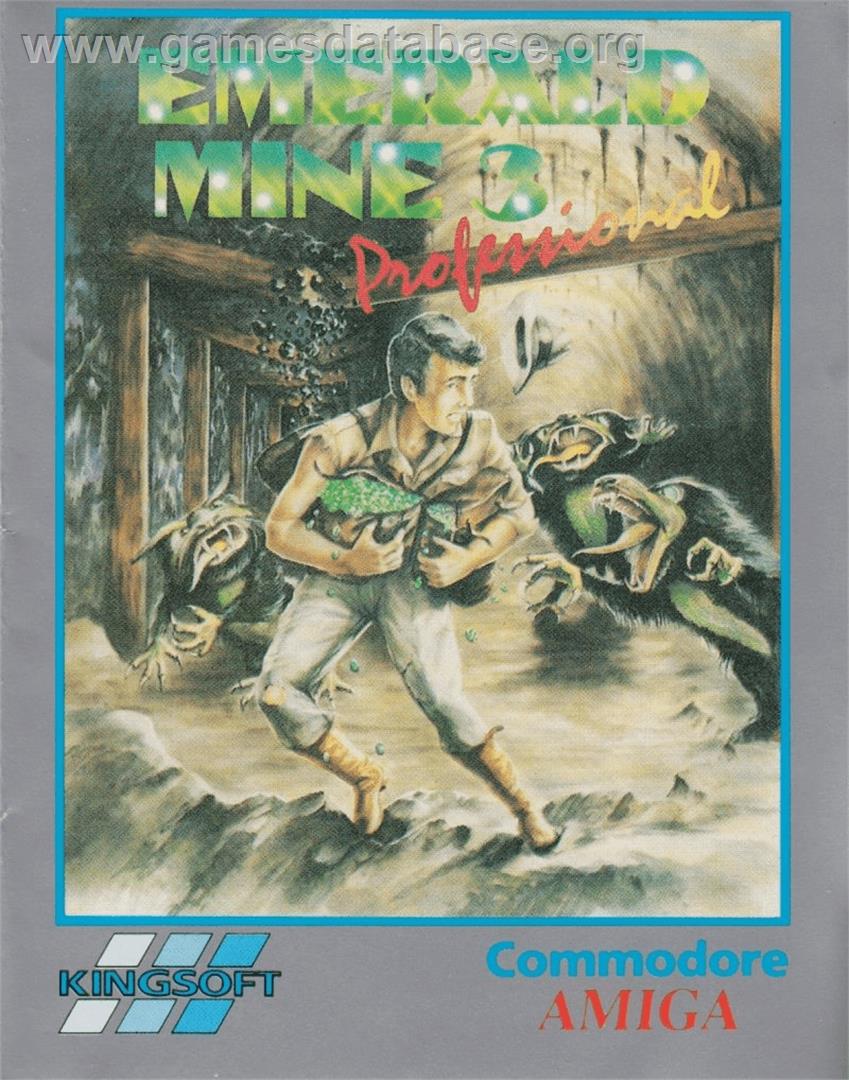 Emerald Mine 3 - Professional - Commodore Amiga - Artwork - Box