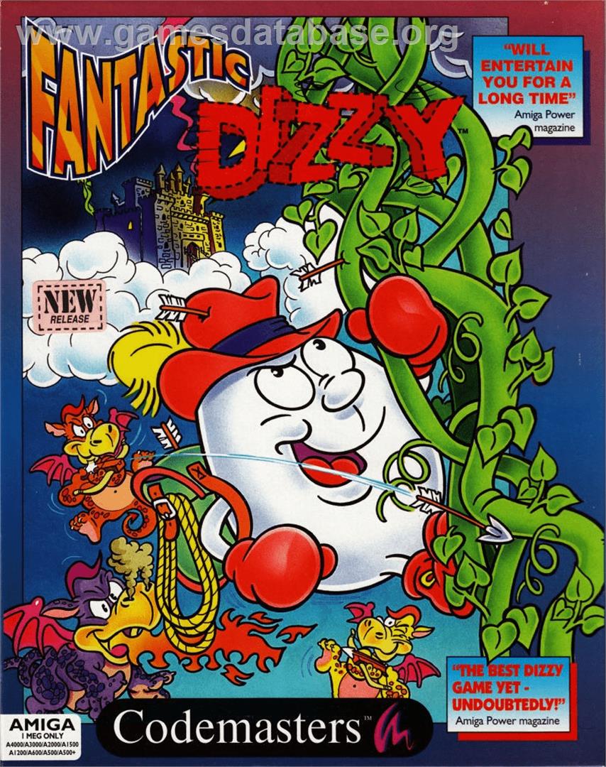 Fantastic Dizzy - Commodore Amiga - Artwork - Box