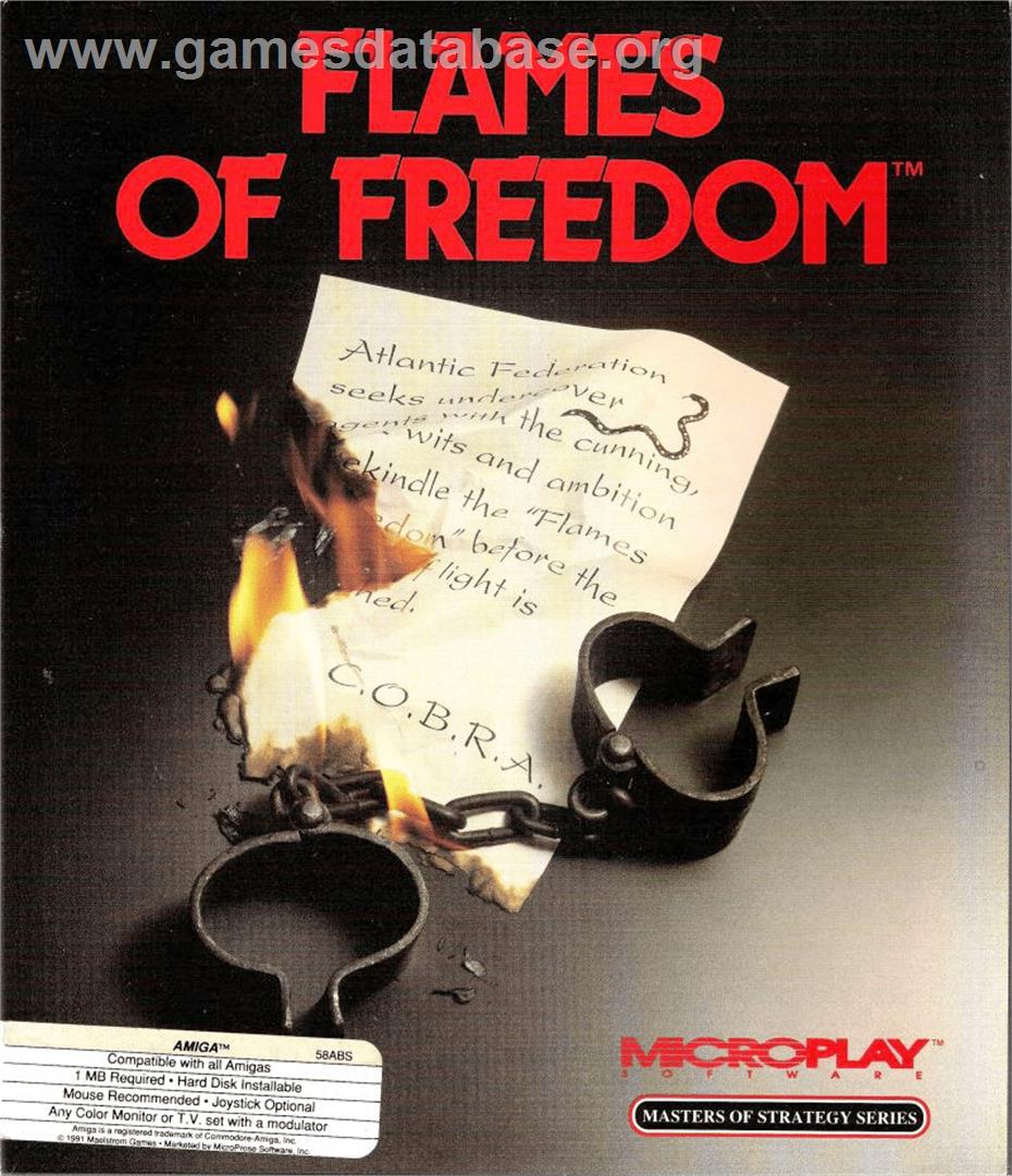 Flames of Freedom - Commodore Amiga - Artwork - Box