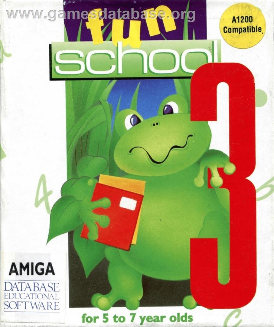 Fun School 3: for 5 to 7 Year Olds - Commodore Amiga - Artwork - Box