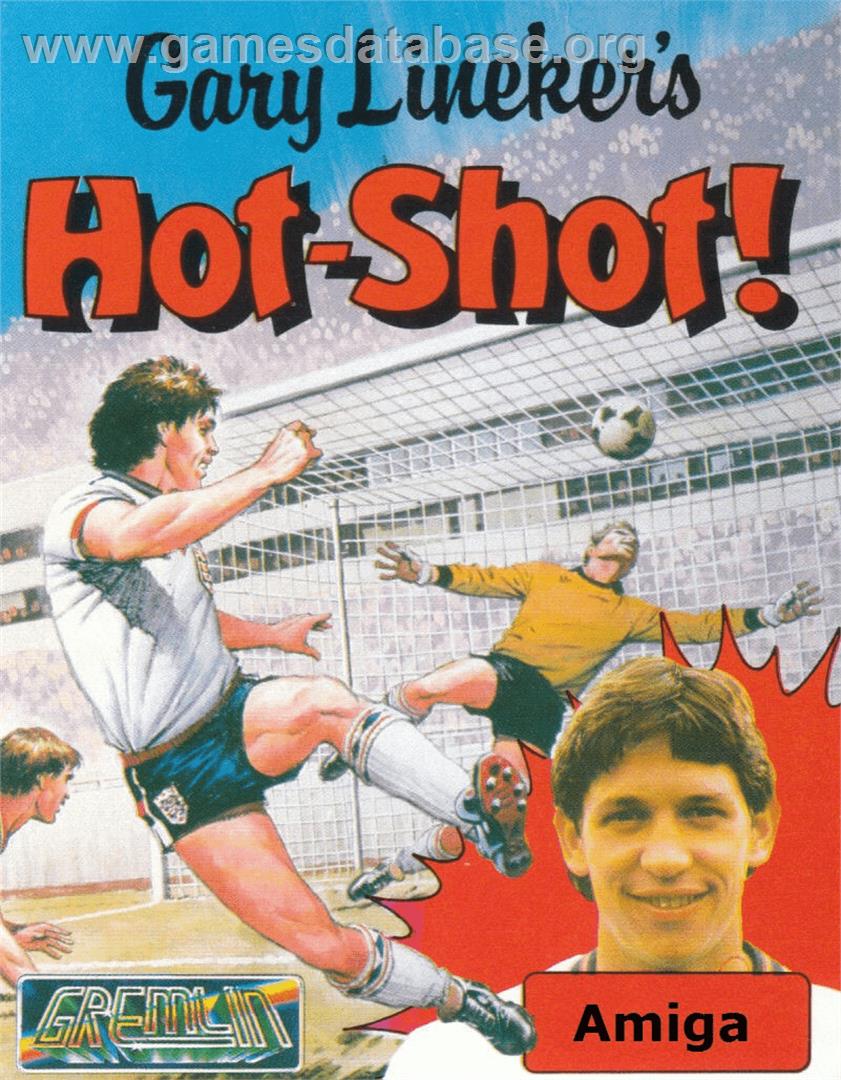Gary Lineker's Hot-shot! - Commodore Amiga - Artwork - Box