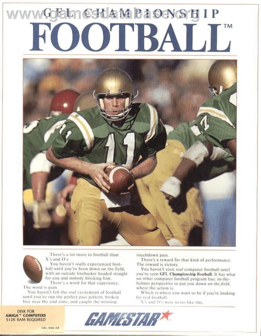 Gfl Championship Football - Commodore Amiga - Artwork - Box