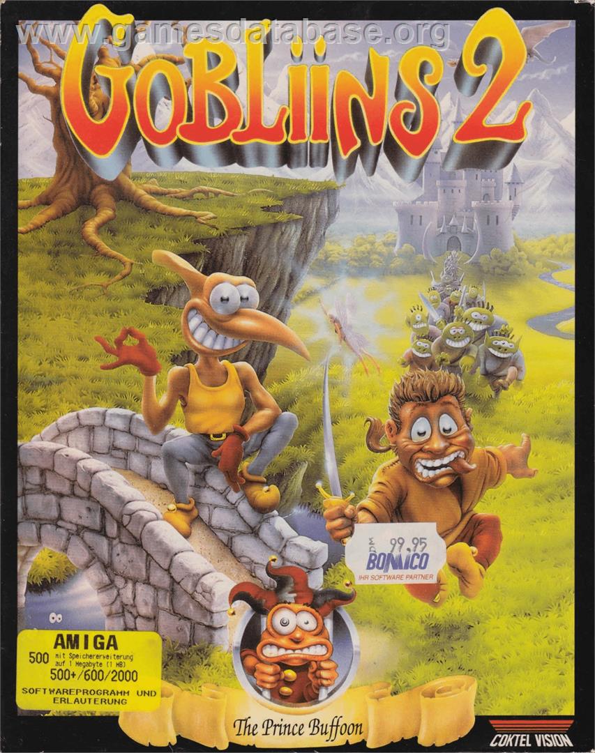 Gobliins 2 - The Prince Buffoon - Commodore Amiga - Artwork - Box