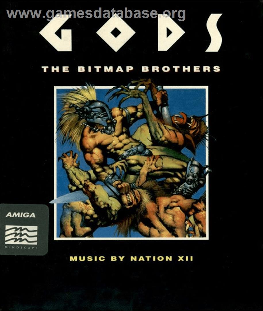 Gods - Commodore Amiga - Artwork - Box