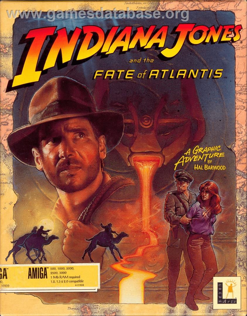 Indiana Jones and the Fate of Atlantis - Commodore Amiga - Artwork - Box