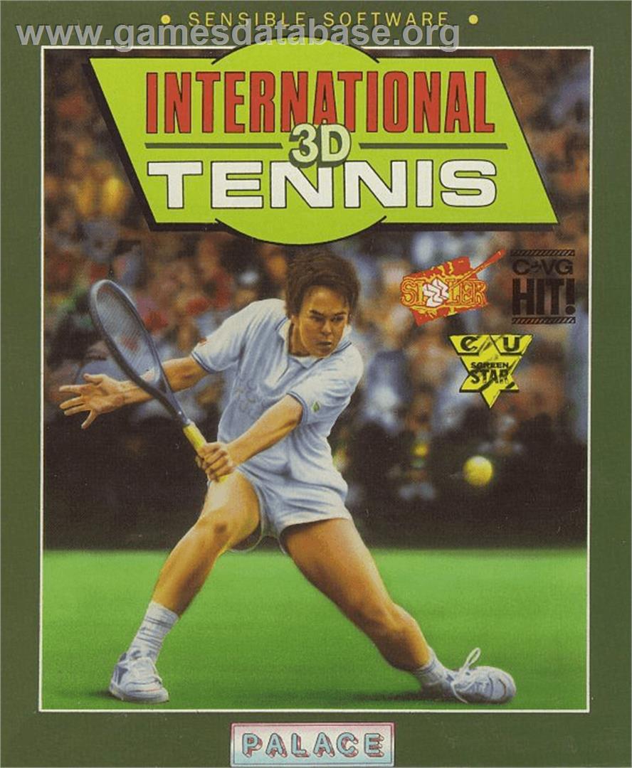 International 3D Tennis - Commodore Amiga - Artwork - Box