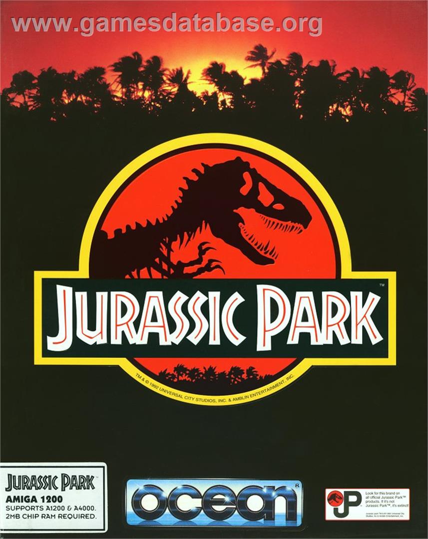 Jurassic Park - Commodore Amiga - Artwork - Box