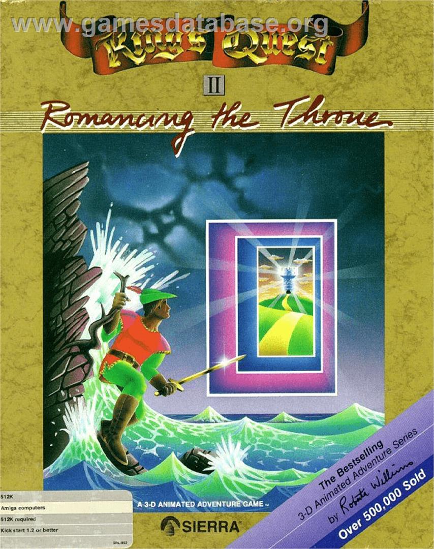 King's Quest II: Romancing the Throne - Commodore Amiga - Artwork - Box