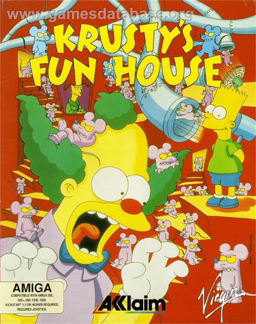 Krusty's Fun House - Commodore Amiga - Artwork - Box