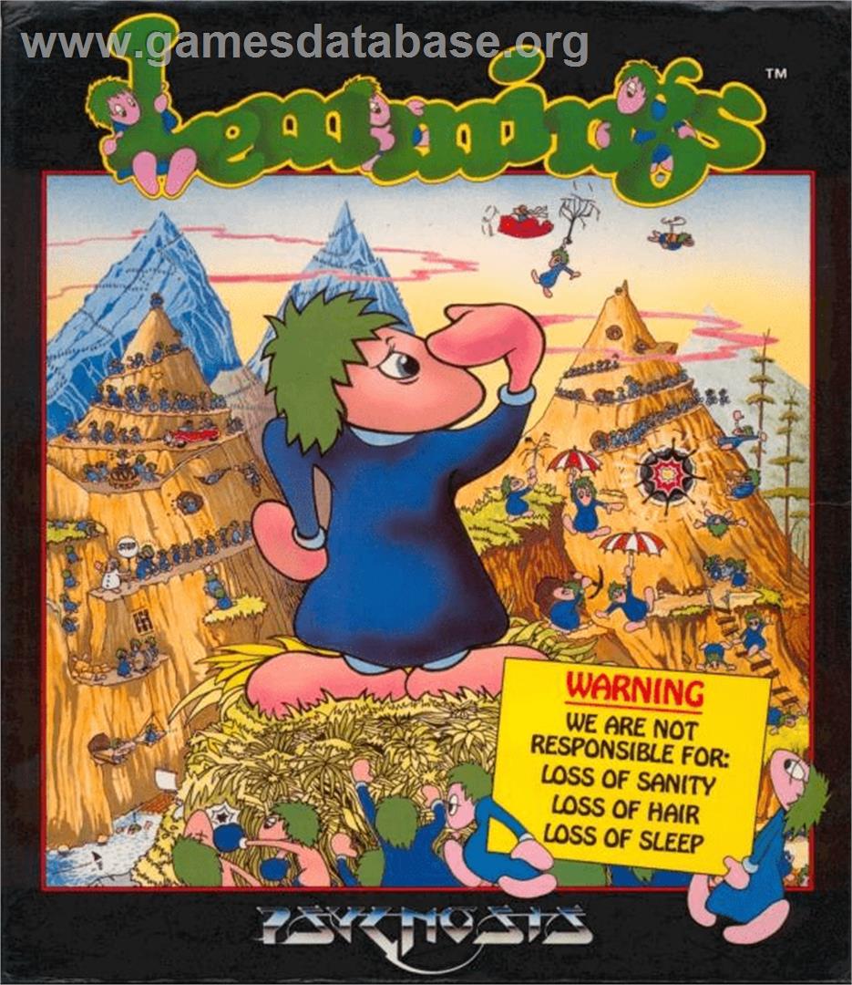 Lemmings - Commodore Amiga - Artwork - Box