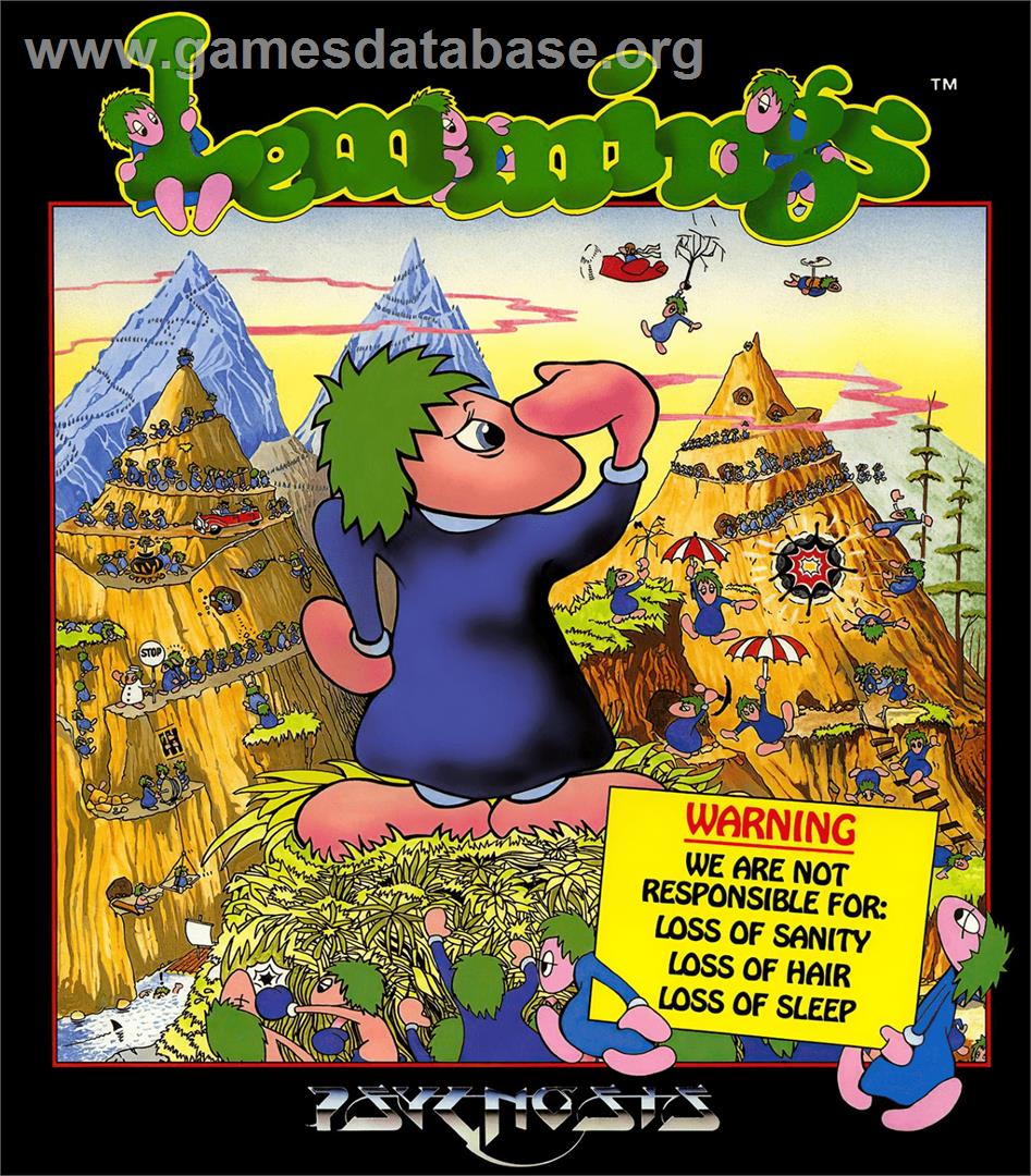 Lemmings - Commodore Amiga - Artwork - Box