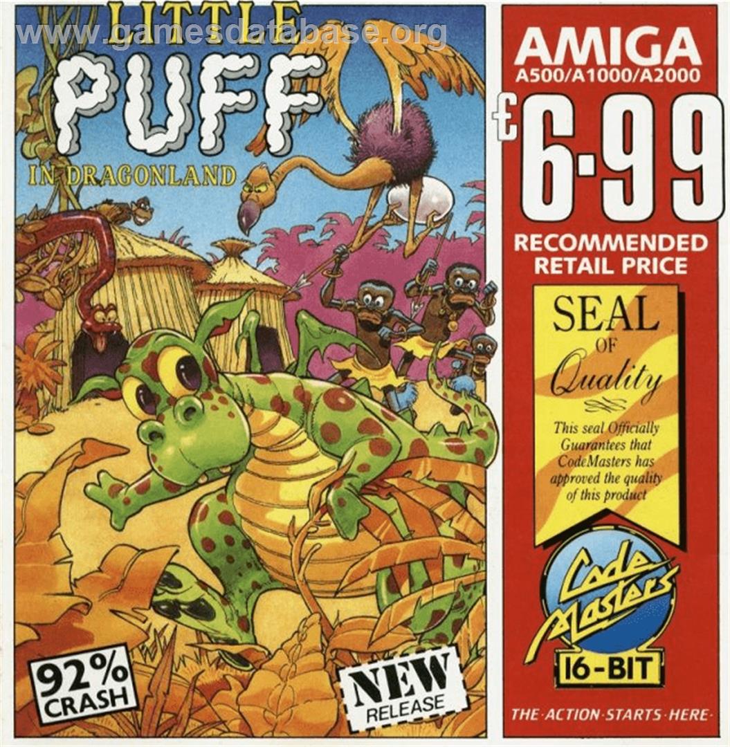 Little Puff in Dragonland - Commodore Amiga - Artwork - Box