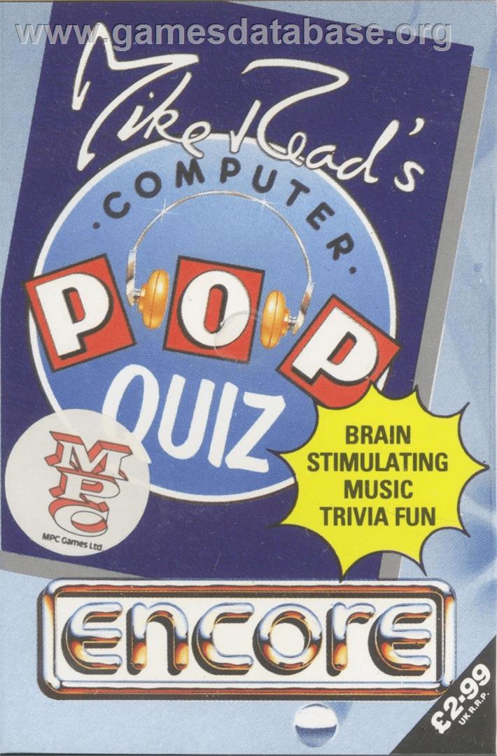 Mike Read's Computer Pop Quiz - Commodore Amiga - Artwork - Box