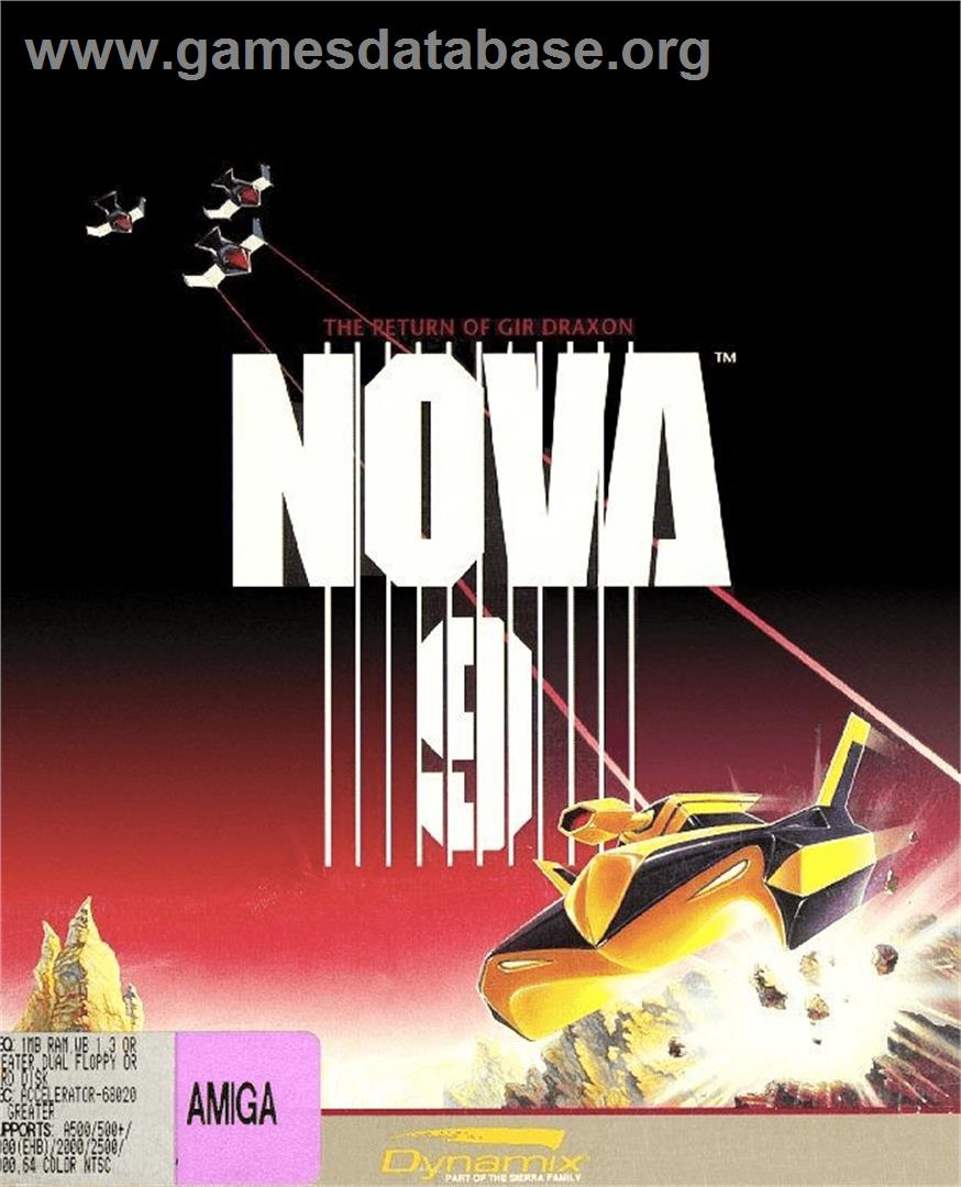 Nova 9 - The Return Of Gir Draxon - Commodore Amiga - Artwork - Box