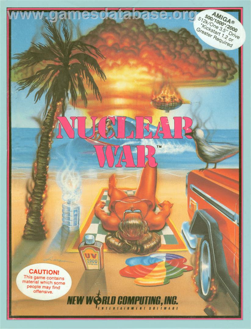 Nuclear War - Commodore Amiga - Artwork - Box