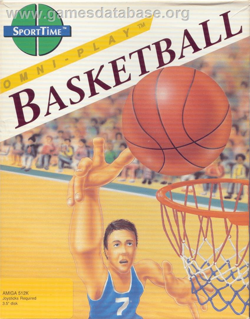 Omni-Play Basketball - Commodore Amiga - Artwork - Box