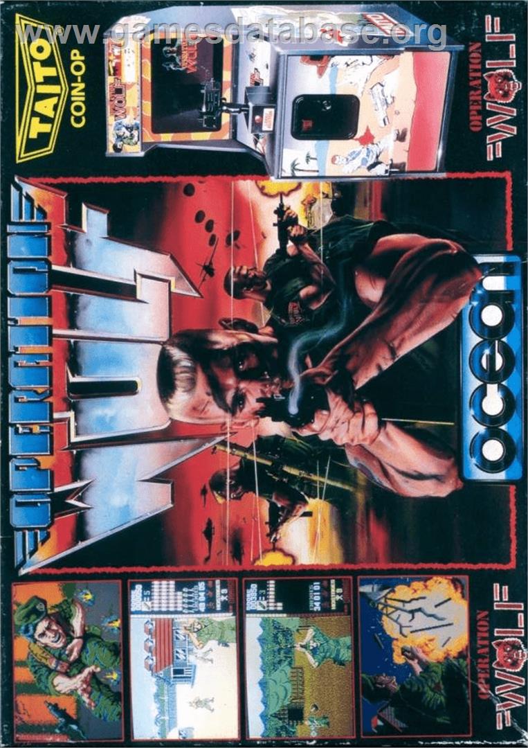 Operation Wolf - Commodore Amiga - Artwork - Box