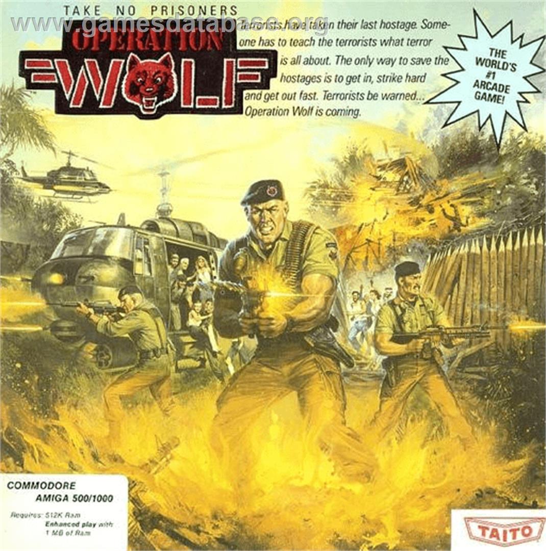 Operation Wolf - Commodore Amiga - Artwork - Box