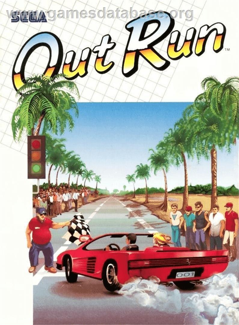 Out Run (Sega) - Commodore Amiga - Artwork - Box