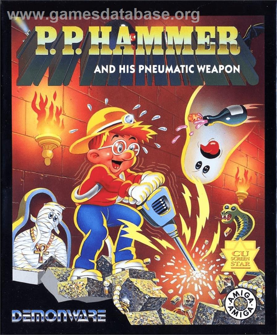 P. P. Hammer and His Pneumatic Weapon - Commodore Amiga - Artwork - Box