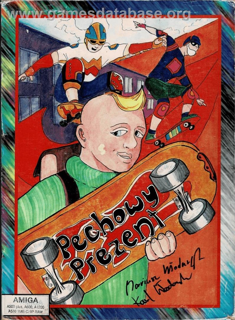 Pechowy Prezent - Commodore Amiga - Artwork - Box